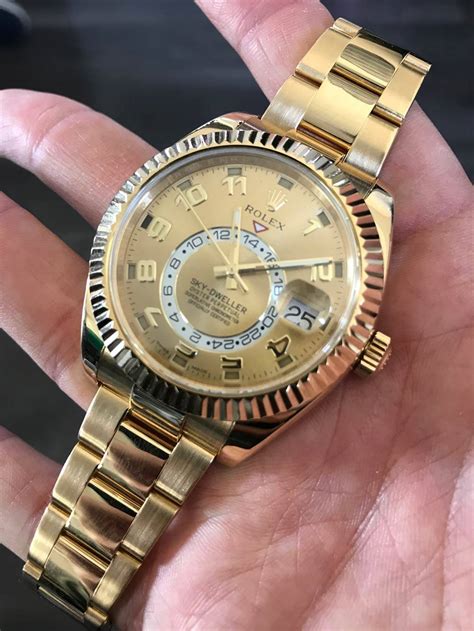 rolex sky-dweller gold png|Rolex Sky-Dweller gold.